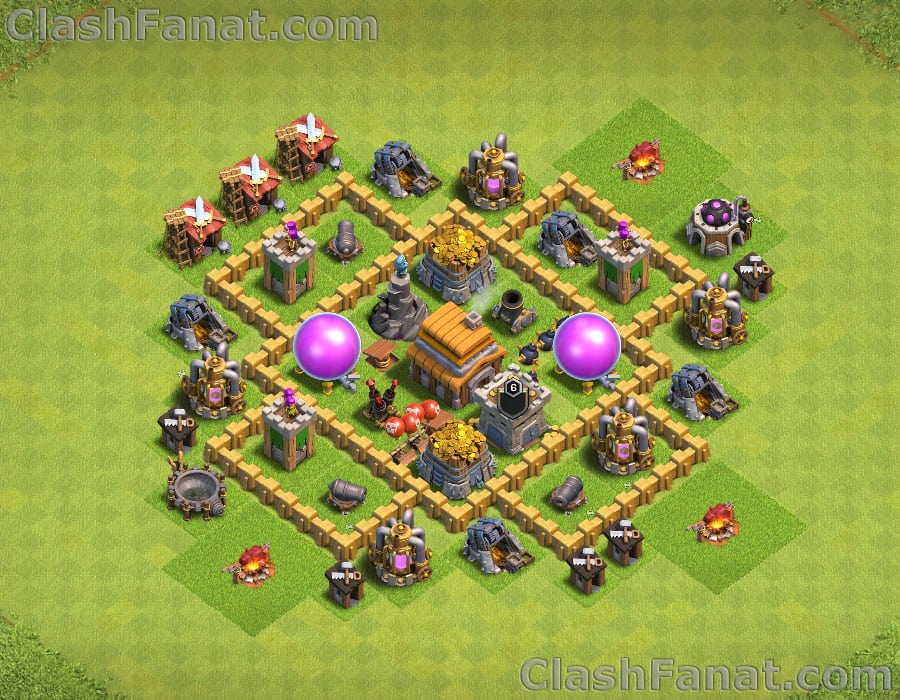 Town hall 5 base Best th5 layout Clash of Clans 2019